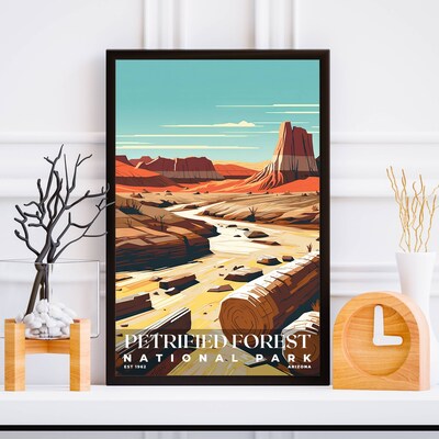Petrified Forest National Park Poster, Travel Art, Office Poster, Home Decor | S3 - image5